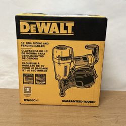 Dewalt 15 Degree Coil Siding And Fencing Nailer (new )
