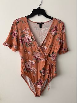 Forever 21 floral bodysuit