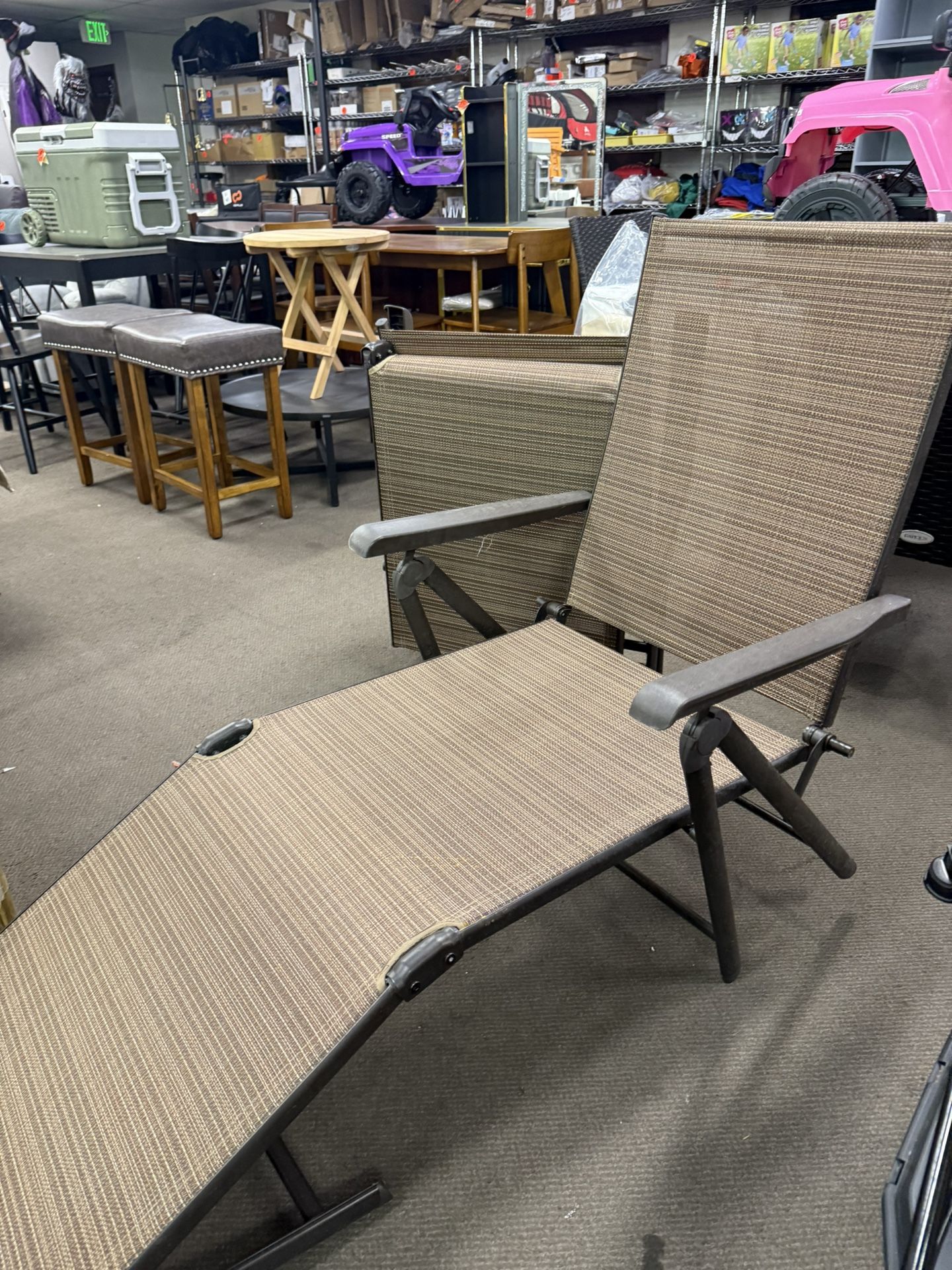 Pool Lounger Recliner Chair Patio Furniture Outdoor Adjustable