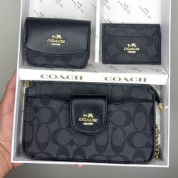 Coach Purse 3 Piece Set