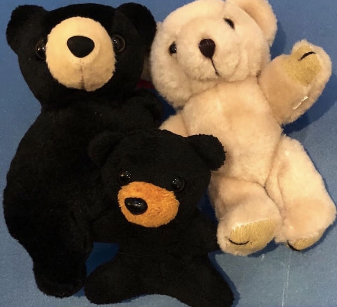 Cute Bear stuffed toys - 3 pcs.