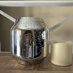 MERCURY GLASS CANDLE HOLDER SET 