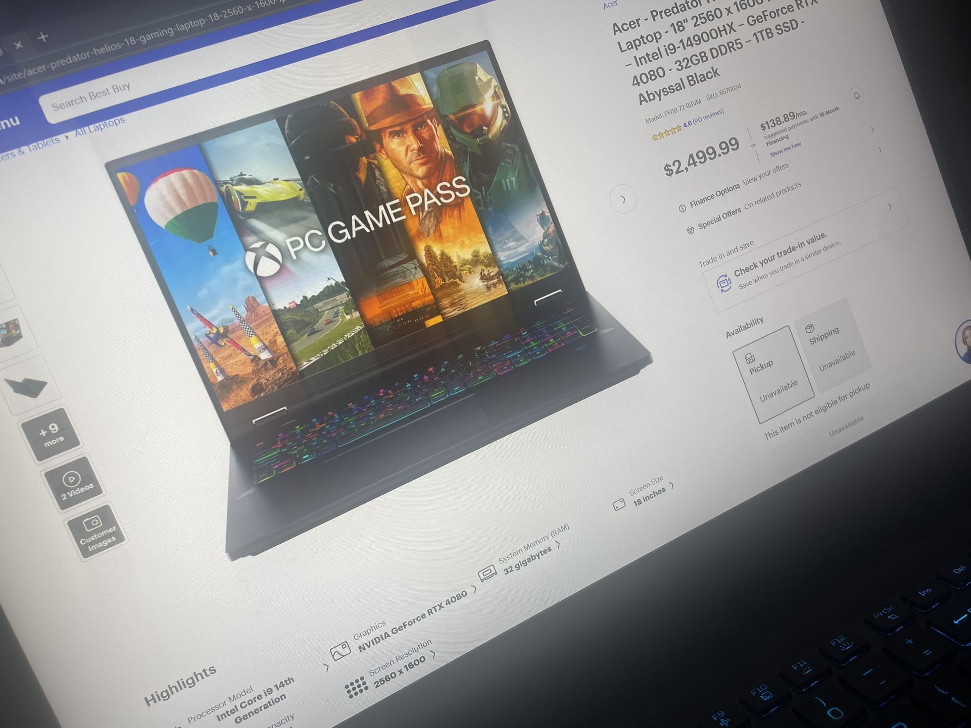 Acer Predator Helios 18