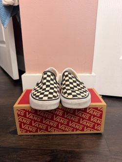Vans Classic Slip-On Checkerboard Sneakers size 6