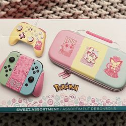 PowerA Pokémon Sweet Friends Wired Controller Case Comfort Grip Nintendo Switch - Local pickup Only