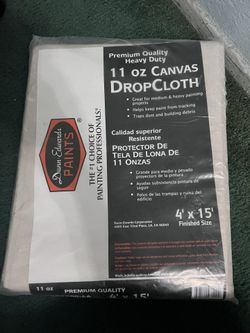 Heavy Duty Dropcloth 4x15