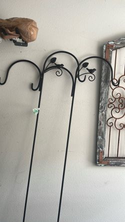 Plant hanger metal black 24x71” for holding heavier plants