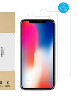iPhone X Screen Protector, 2 Pack Tempered Glass and 1 Camera Screen Protector Anti-fingerprint