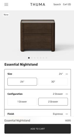 New Thuma essential nightstands in espresso (2)