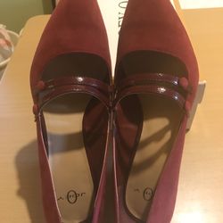 WOMEN SHOES JOEY O DARK RED SIZE 9M