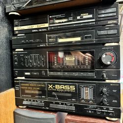 Vintage Sharp Radio, Amplifier, Cassette Deck, Tuner, Record Player