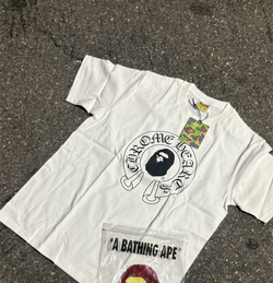 Bape shirt (white chrome heart)