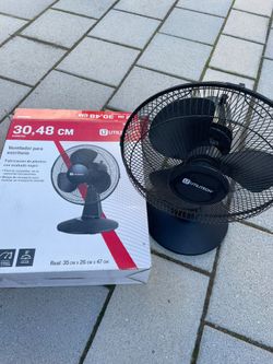 12" oscillating fan