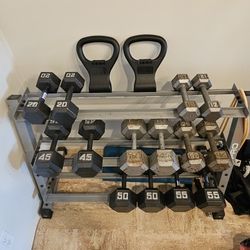 Dumbbell Set With Rack