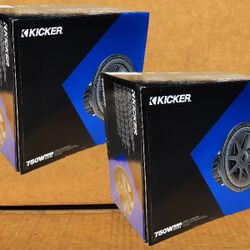 Kicker CompVX Bass System 2 x 12" Dual Voice Coil Subwoofers 3000 Watts Package CVX12 🚨 Payment Options Available 🚨 No Credit Needed 🚨 