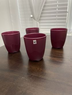 Marrón Tupperware Set Of 4 Cups . 
