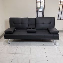 New In Box $155 Convertible Folding Futon Sofa Bed Recliner Couch 65x30x31 Inches, Max 500 Lbs 