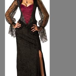 Vampire Dress In Character Sexy Halloween Women's Vampiress Adult Costume S GU