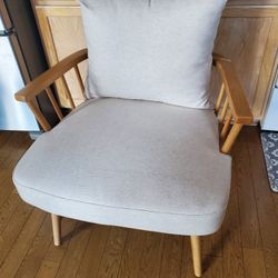 Wood Accent Chair 
