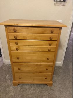Solid Wood 5-Drawer Dresser