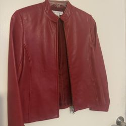 Red Leather Jacket 