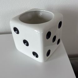 dice planter plant vase 