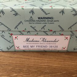 New in Box Madame Alexander Porcelain Doll: “Bee My Friend”