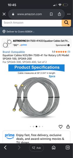 Outopakkle Equalizer Cables N33/BH-7500-41 Set of 2