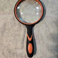

Magnifying Glass 10X Handheld Reading Magnifier with 100MM Large Magnifying Lens with Non-Slip Soft Handle  for Seniors Book Newspaper Reading 

