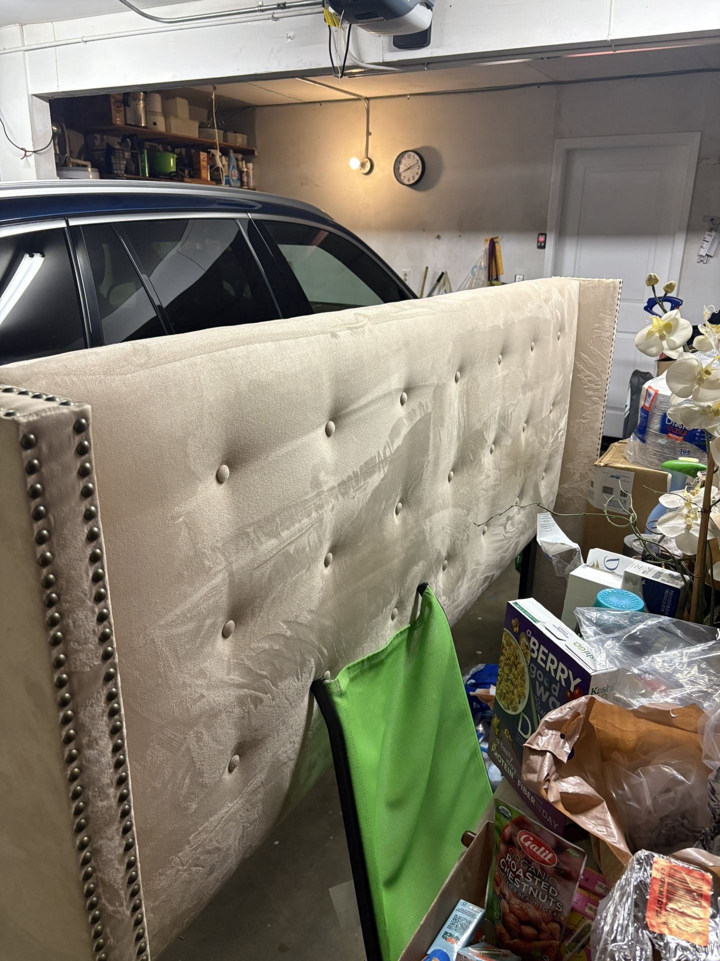Tan Suede Headboard 79x55