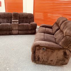 👁️👁️ Recliner Couch Set 2-Piece 🚚FREE DELIVERY🚚