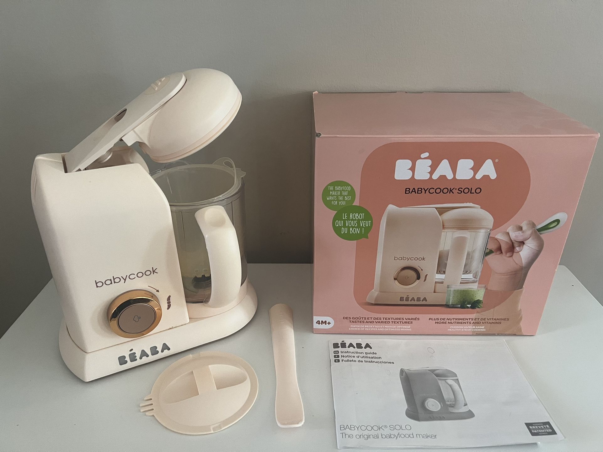 BEABA Babycook Solo 4 in 1 Baby Food Maker, Processor, Steam Cook and Blender