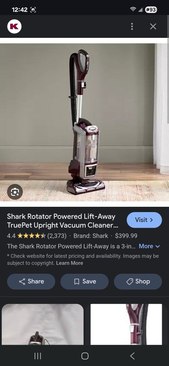 Shark Vaccum TRUEPET professional $100