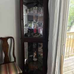  5 shelf Corner Curio Cabinet
