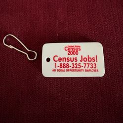New Vintage Collectible Census 2000 Keychain
