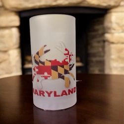 MARYLAND CRAB Mugs 16oz Frosted Glass Beer
