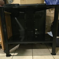 Tempered Glass Entertainment Center 