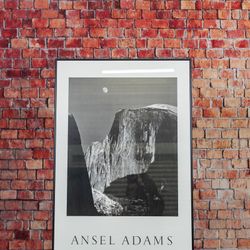 Ansel Adams - Moon and Half Dome - Framed Poster - Delivery Available