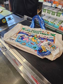 Fishwife Whole Foods Market Canvas Tote Bag Combo (Large + Micro Size)
