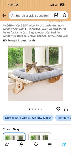 CAT WINDOW PERCH HAMMOCK/BED