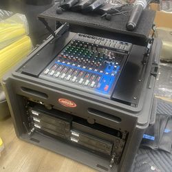 Shure & Yamaha Wireless Transceiver And Mixing Station Rack Combo