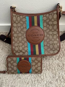 Coach Brown Crossbody Purse with Wallet