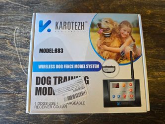 KAROTEZH 883 Wireless Dog Fence Training System Rechargeable Collar 300M