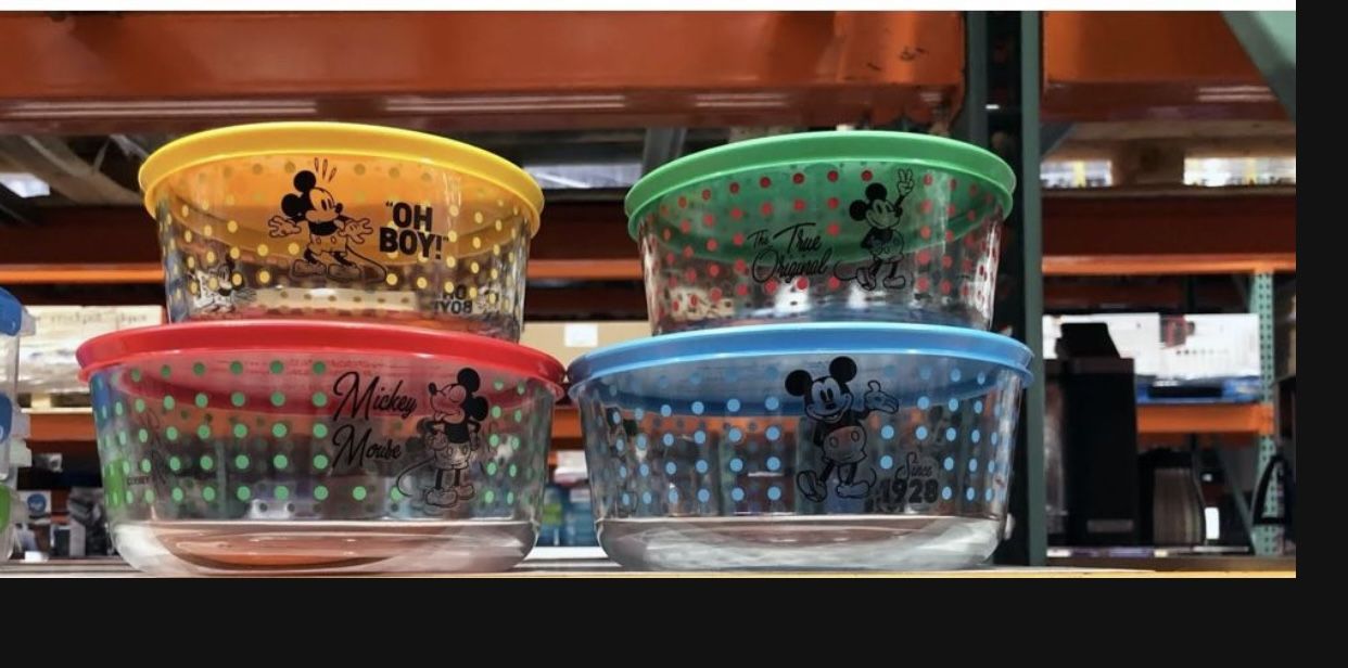 Disney Pyrex Glass Bowls