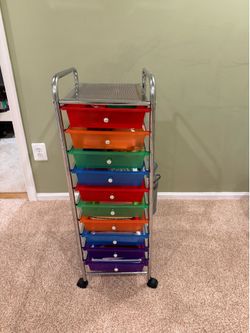 10 drawer rolling cart