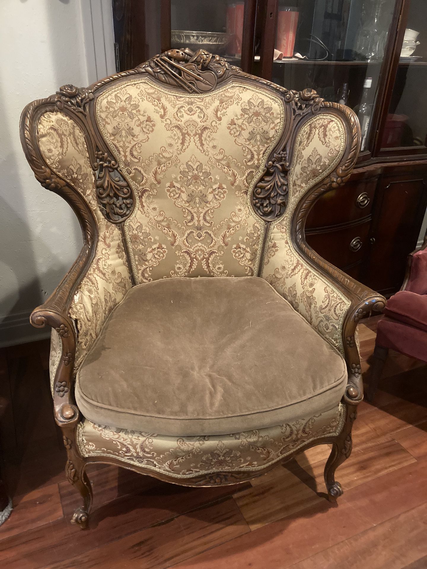 Louis XV Wingback Chair