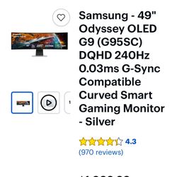 Samsung Odyssey G949 Monitor