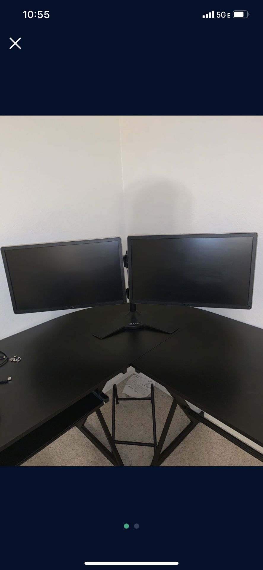 Dell Dual Monitors With Stand 