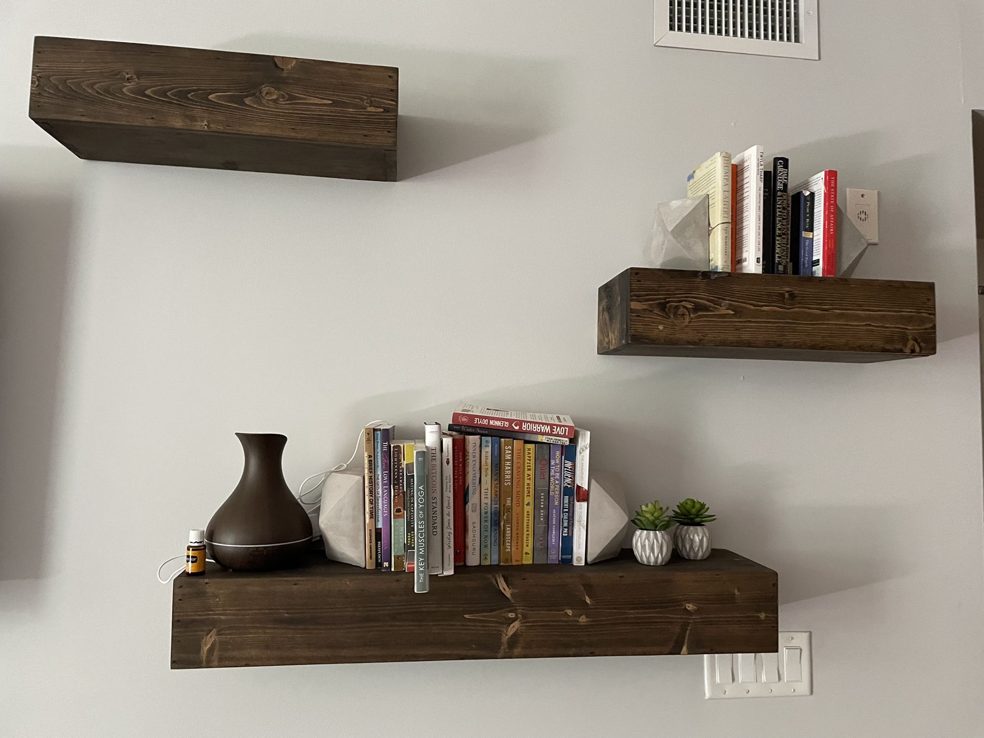 Floating Bookshelves - Wooden!