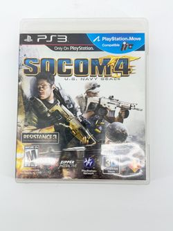 SOCOM 4: U.S. Navy SEALS Sony PlayStation 3, PS3 Game 2011 Complete